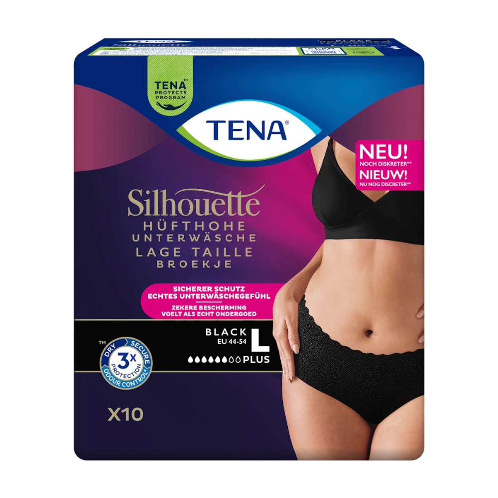 TENA Silhouette Normal Noir Inkontinenzslips