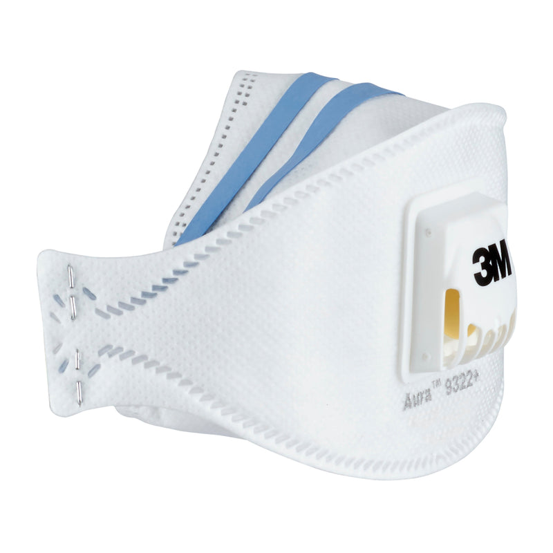 3M™ Aura™ Comfort Cool Flow™ Partikelmaske 9322+, FFP2, mit Ventil-zoom-