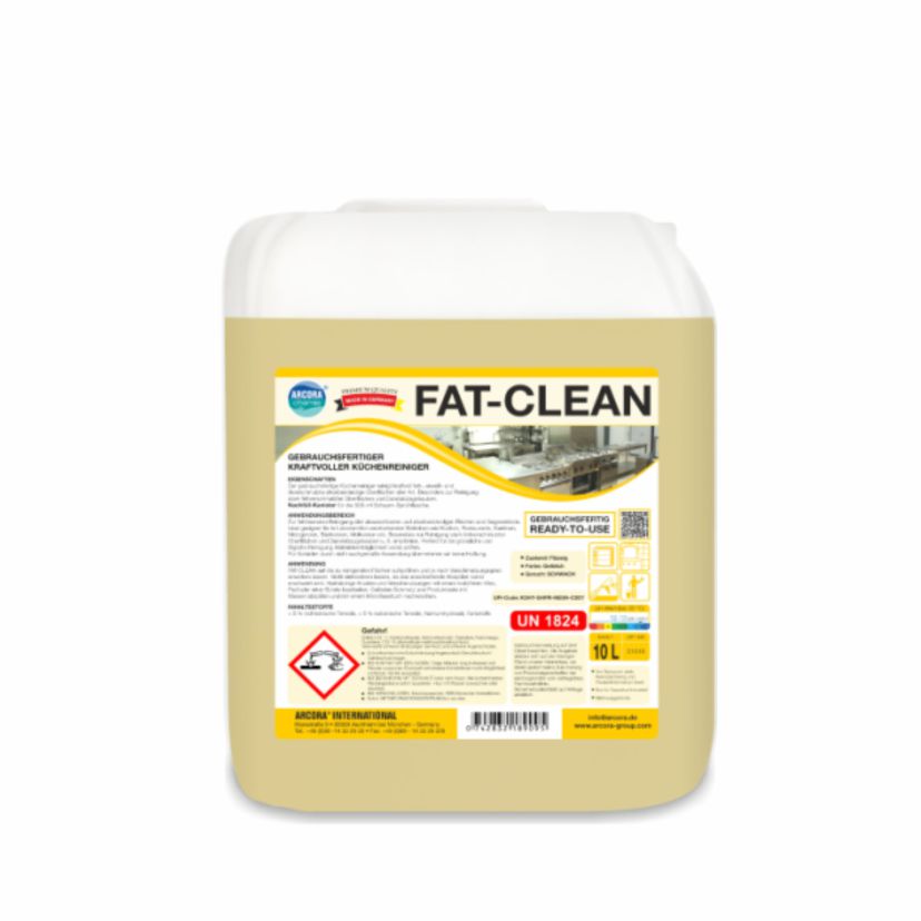 Arcora Fat-Clean Gebrauchsfertiger Kraftvoller Küchenreiniger | Kanister (10 l)-1