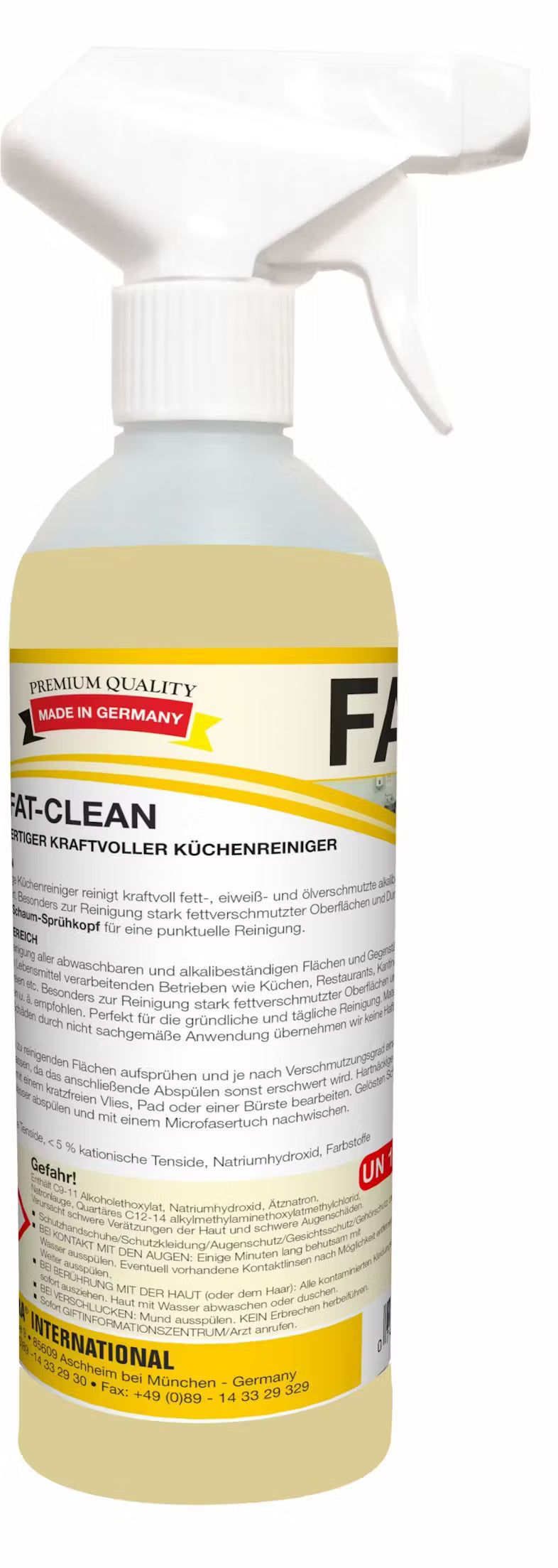 Auslaufartikel: Arcora fat-clean 500 ml gebrauchsfertiger kraftvoller küchenreiniger | Karton (20 Packungen)-1