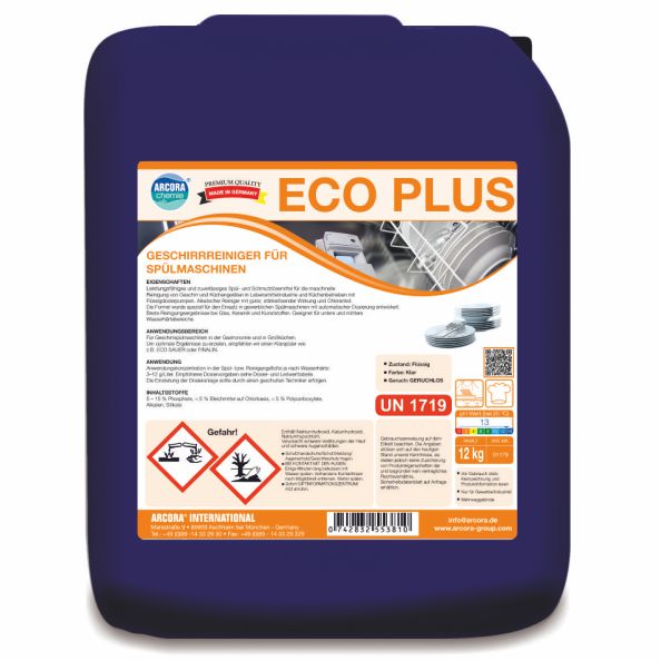 Arcora Eco Plus Geschirrreiniger Für Spühlmaschinen | Packung (12 kg)-1