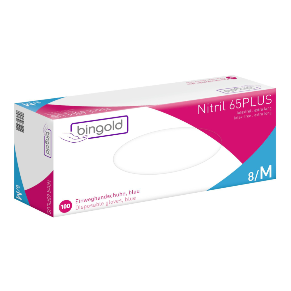 Bingold Nitril 65PLUS Handschuhe, blau-zoom-1