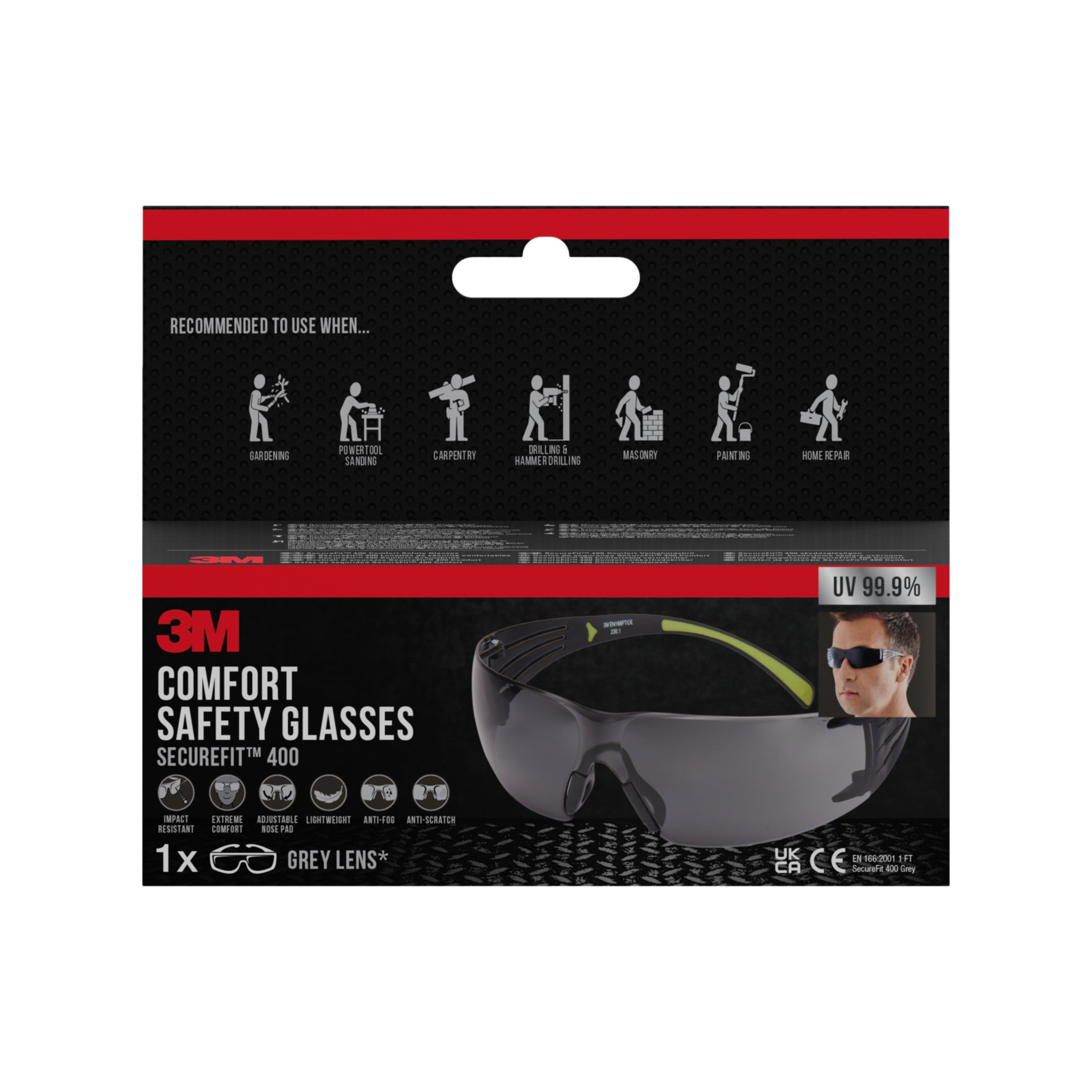 3M™ SecureFit™ Schutzbrille 400-zoom-1