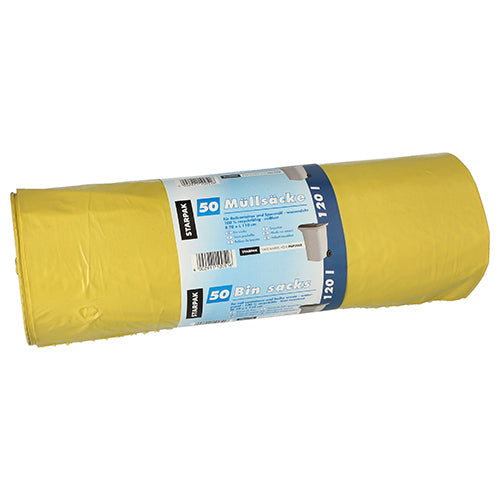 Starpak 50 Müllsäcke, LDPE 120 l 110 cm x 70 cm