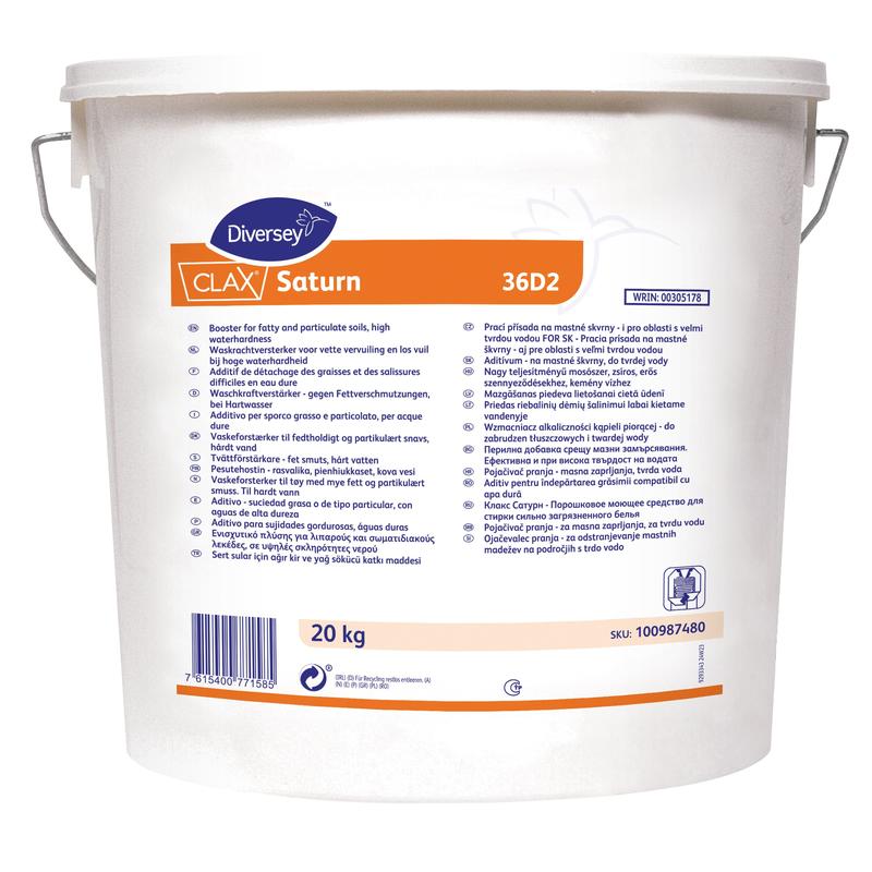 Clax Saturn 12G1, Spezialwaschmittel für stark verschmutze Berufskleidung | Sack (20 kg)-1