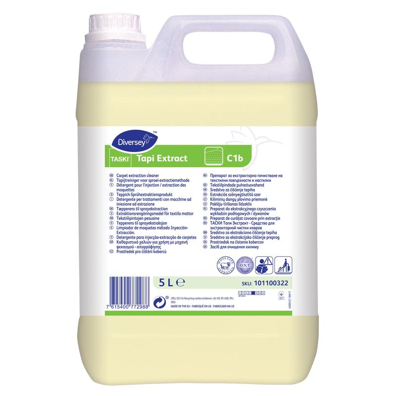 TASKI Tapi Extract, Teppich-Sprühextraktionsreiniger, Wollsiegel geprüft, O.N.T. Technologie | Kanister (5 l)-1