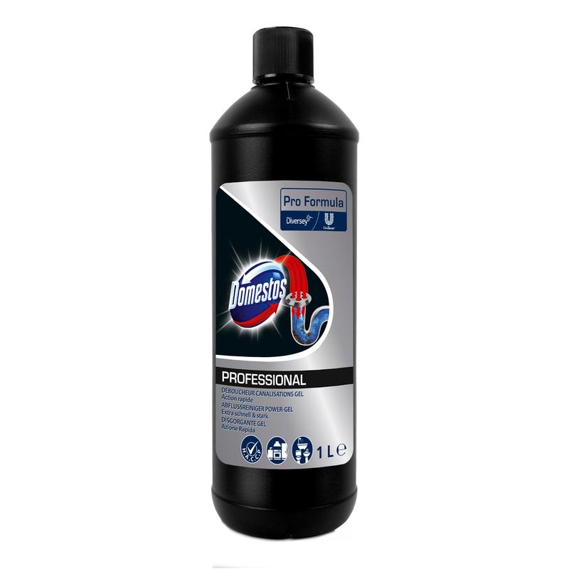 DOMESTOS Professional Abflussreiniger Power-Gel, Abflussreiniger, Rohrfrei | Flasche (1 l)-1