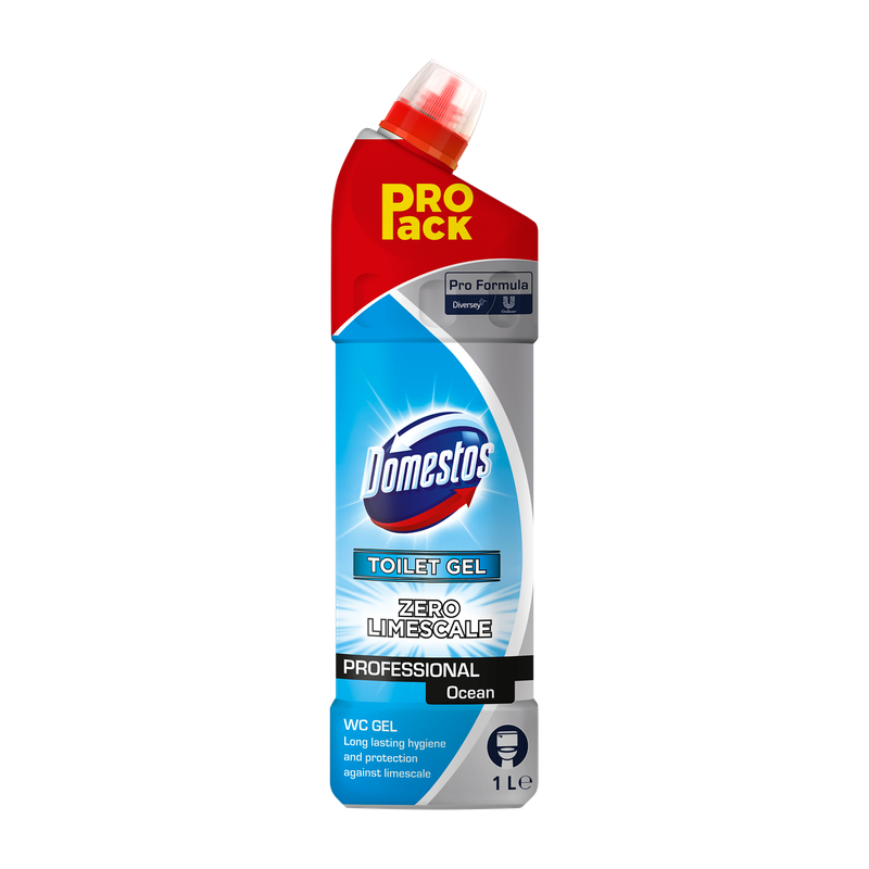 DOMESTOS Professional WC Reiniger Ocean, WC Reiniger gegen Kalk und Urinstein | Flasche (1 l)-1