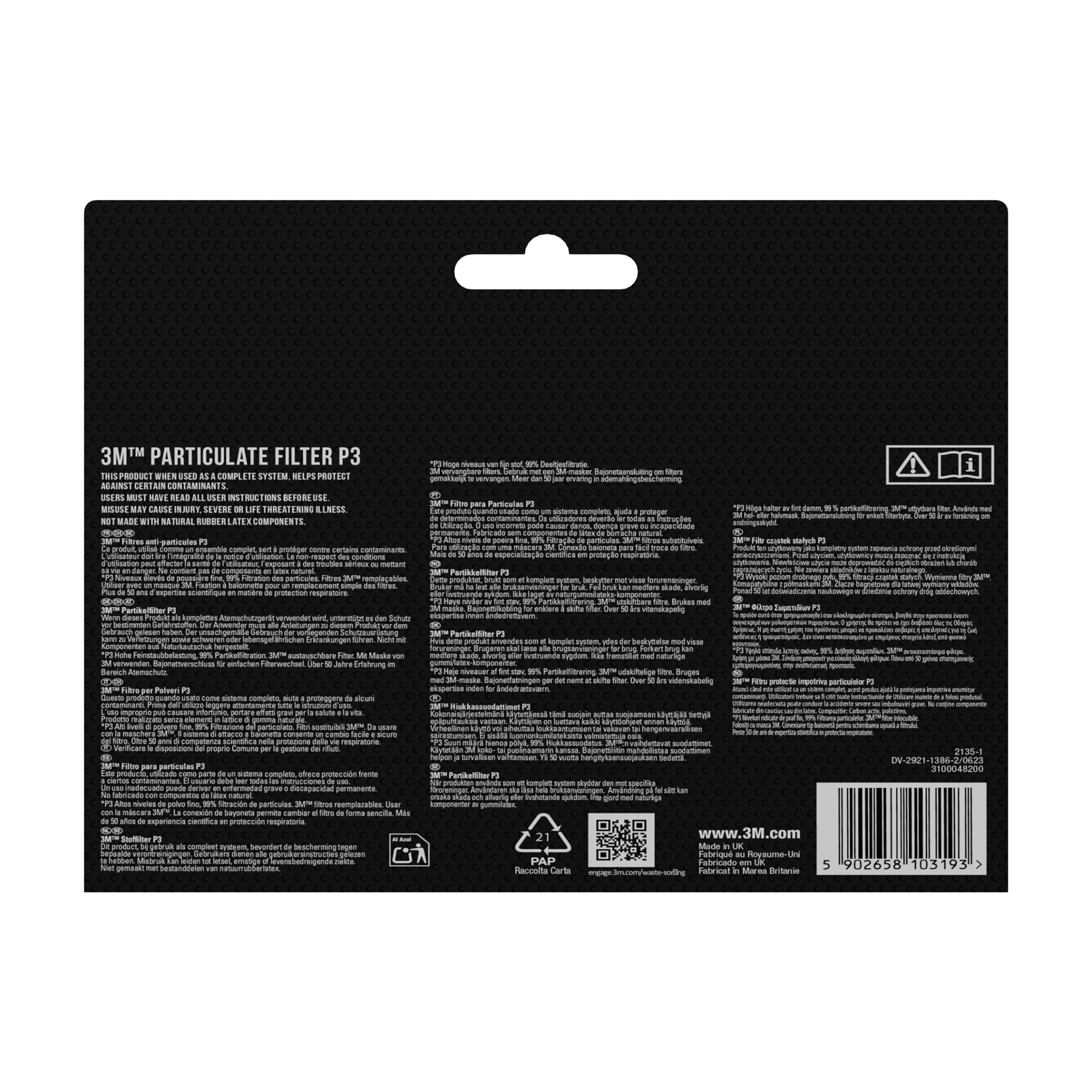 3M™ Cool Flow™ Partikelmaske 9928 für Schweißarbeiten, mit Ventil | Packung (1 Stück)-zoom-4