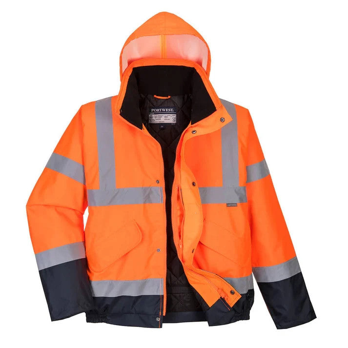 S266 - Warnschutz Kontrast Winter Pilotjacke: Schutz und Sichtbarkeit-zoom-