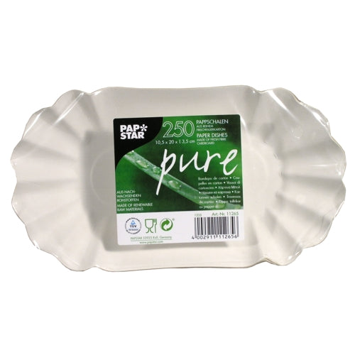 PAPSTAR 250 Schalen, Pappe "pure" oval weiss-zoom-6
