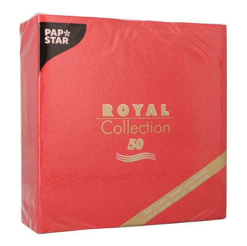 PAPSTAR 50 Servietten "ROYAL Collection" 1/4-Falz 40 x 40 cm rot-5