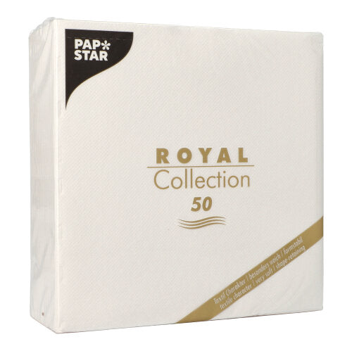 PAPSTAR 50 Servietten "ROYAL Collection" 1/4-Falz 40 x 40 cm weiss-zoom-6
