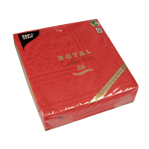 PAPSTAR 50 Servietten "ROYAL Collection" 1/4-Falz 40 x 40 cm rot-zoom-8