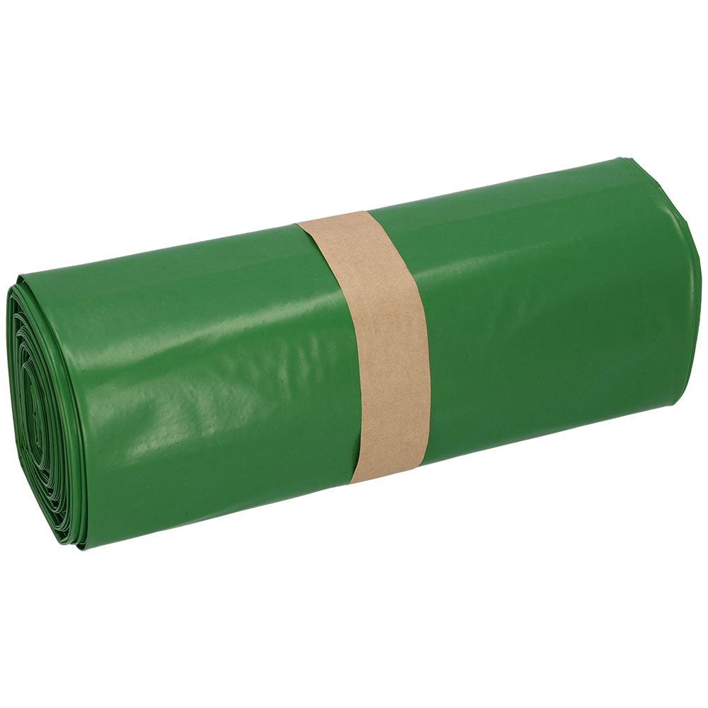 DEISS Premium Müllsäcke - 700x1100x0,1 mm, 120 Liter, grün | Packung (25 Stück)-1