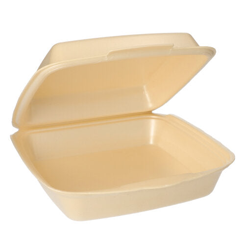Starpak 50 Menüboxen mit Klappdeckel, XPS beige laminiert