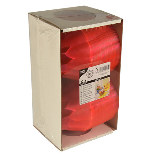 Starpak 54 Eis- und Dessertschalen, PS rund 400 ml Ø 12 cm · 7 cm pink | Papptray (54 Stück)-zoom-