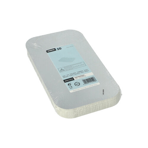 Starpak 50 Einlegedeckel, PP-beschichtet eckig 21,8 cm x 12,3 cm | Schrumpffolie (50 Stück)-zoom-