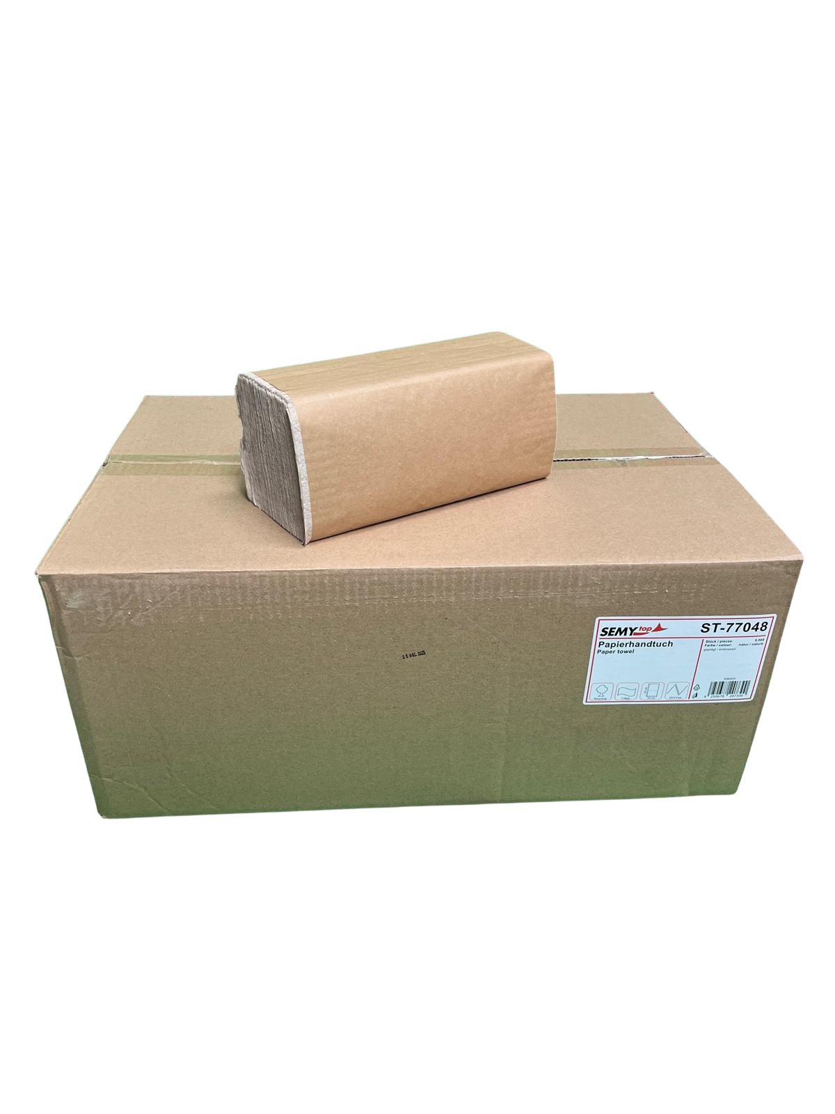 Falthandtücher, ca 25 x 23 cm, 1-lg., 5000 Stück natur eco-zoom-2