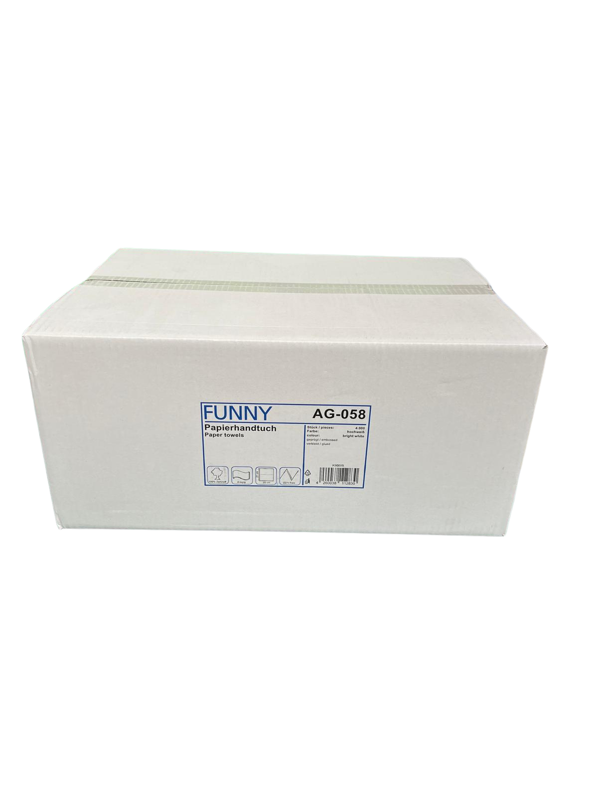 Falthandtücher #weiss#, 25 x 21 cm, 2-lagig