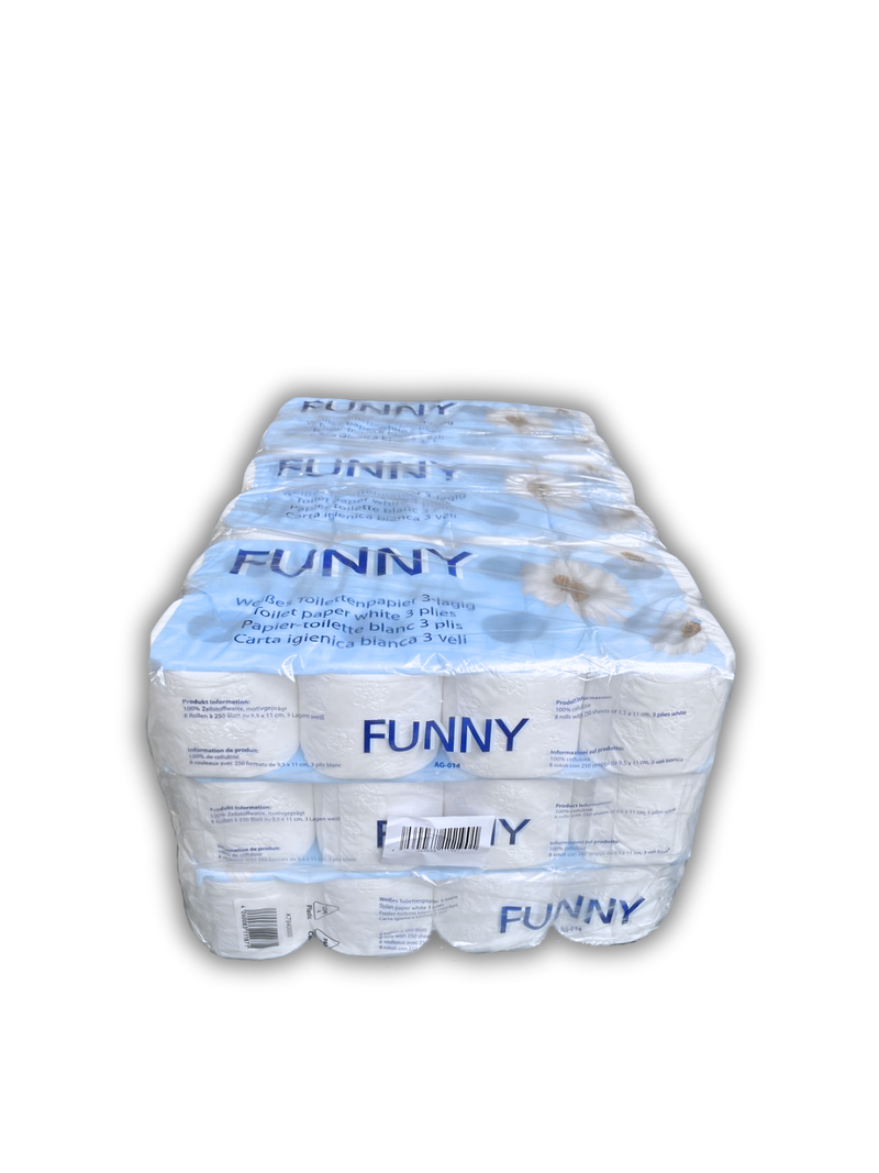 Toilettenpapier Zellstoff 72 x250 Bl. 3-lg. weiß-zoom-