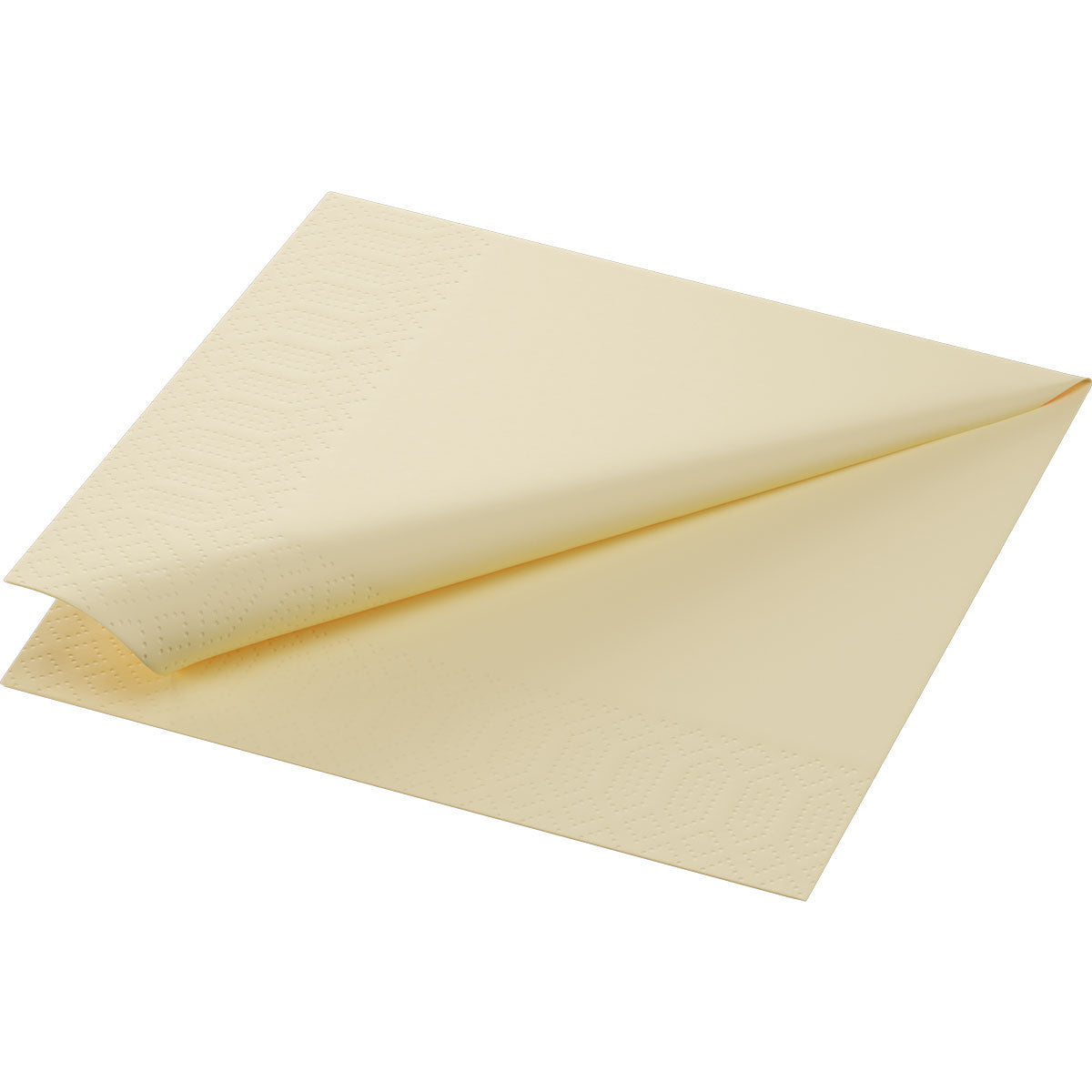 Zelltuchservietten 33x33 cm, 3-lagig, cream - 1/4 Falz Qualität | Packung (50 Stück)-zoom-1