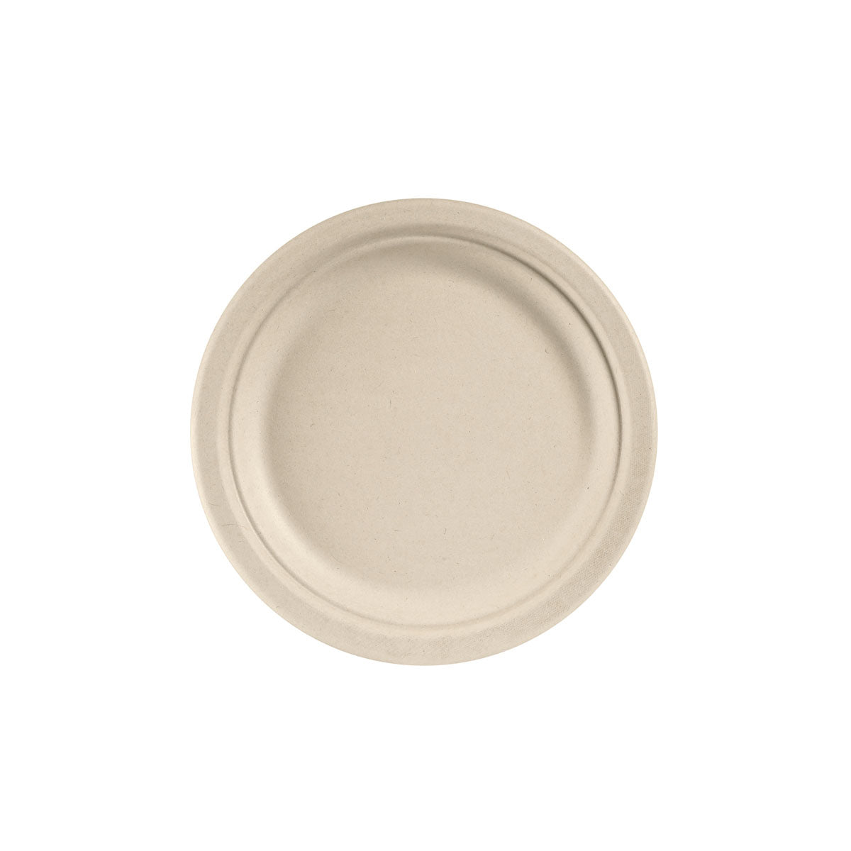 Teller Ø 22 cm aus Bagasse, braun - Umweltfreundlich und robust | Packung (50 Stück)-zoom-1