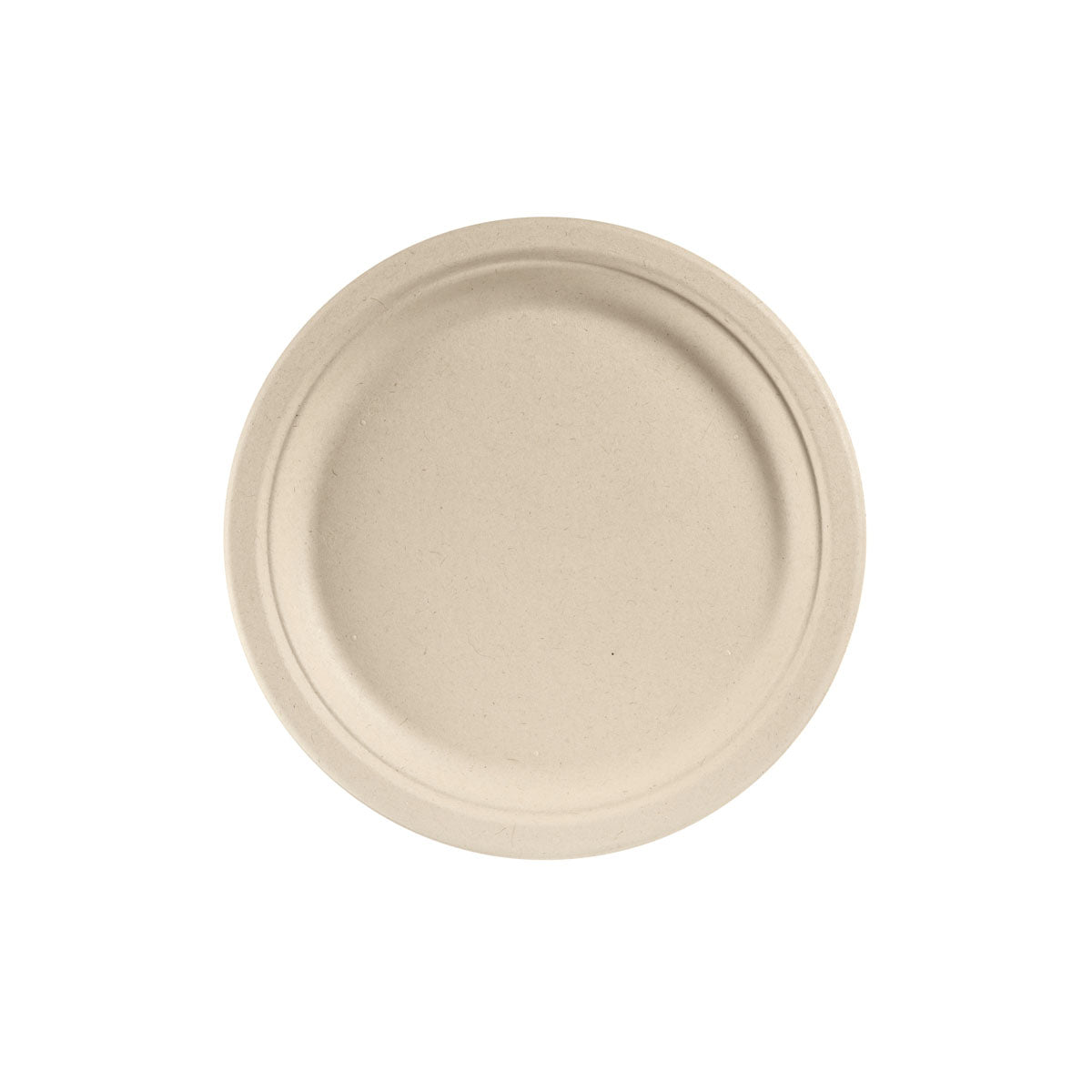 Teller Ø 26 cm aus Bagasse, braun - Umweltfreundlich und stabil | Packung (50 Stück)