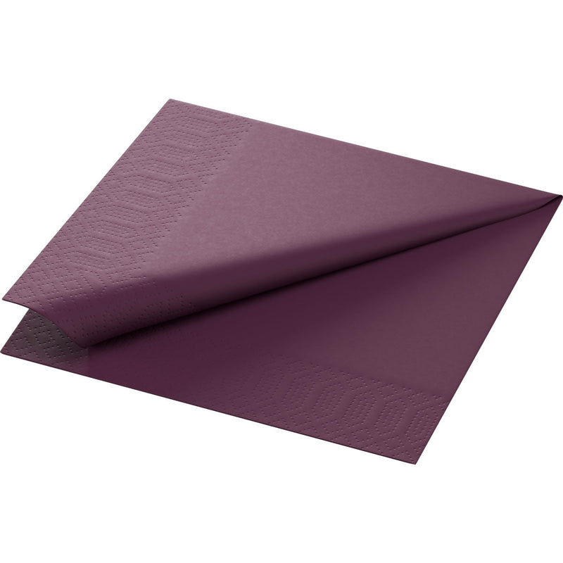 Zellt.Serv.33x33 3-lagig, 1/4 plum | Packung (250 Servietten)-zoom-
