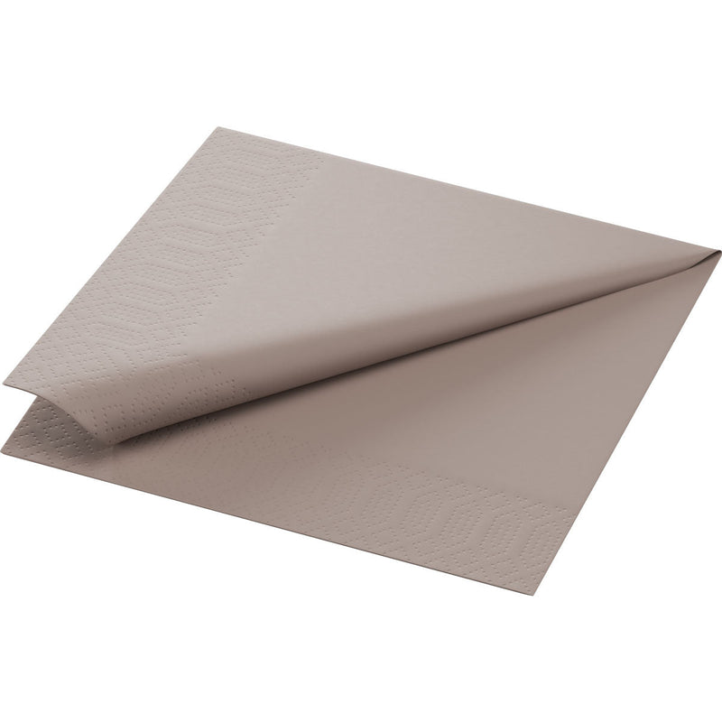 Zellt.Serv.33x33 3lg. 1/4 greige - 33x33 cm Servietten, 3-lagig | Packung (250 Servietten)-zoom-