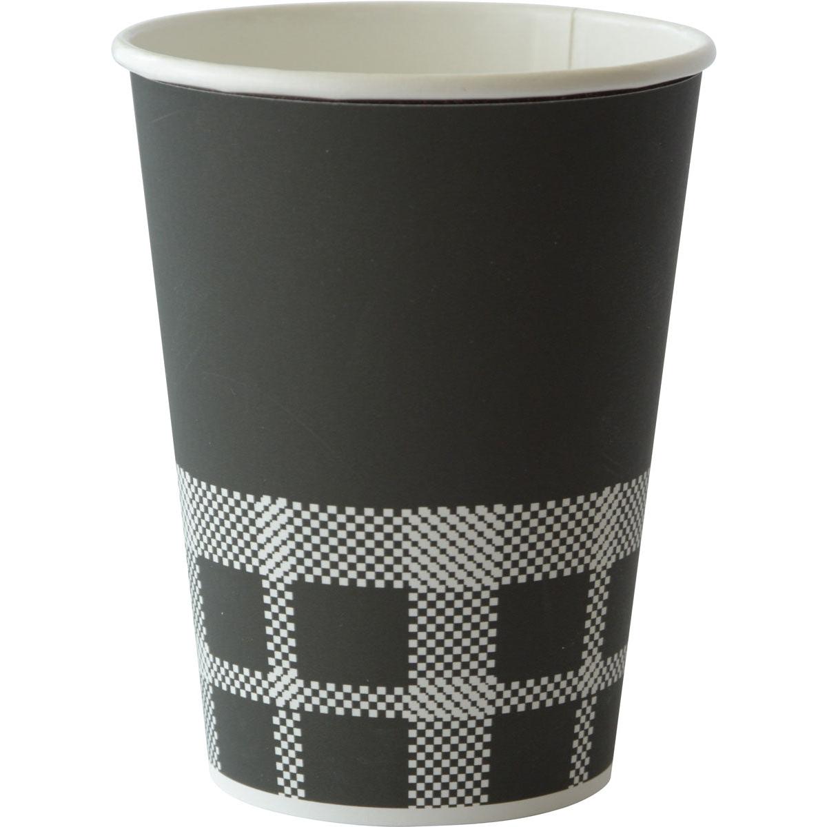 Becher Izza schwarz Bedruckt PAP/PE Pappbecher IZZA, black & white-zoom-3