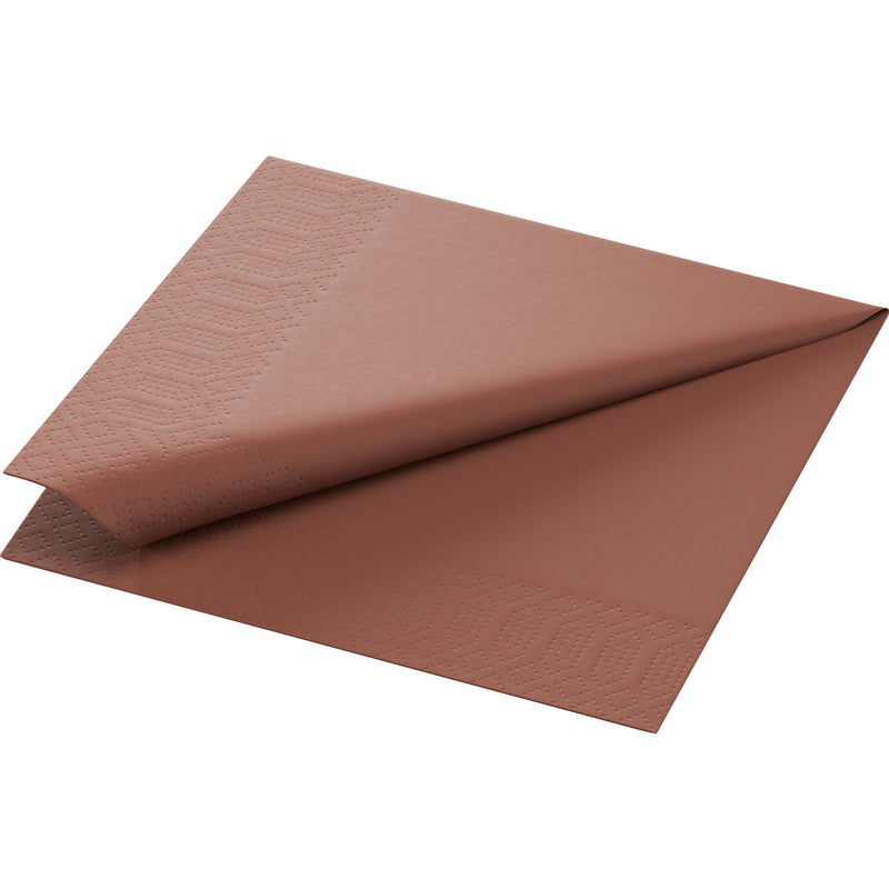 Zellt.-Servietten 33x33 cm, 3-lagig, Kastanie | Packung (250 Servietten)-zoom-
