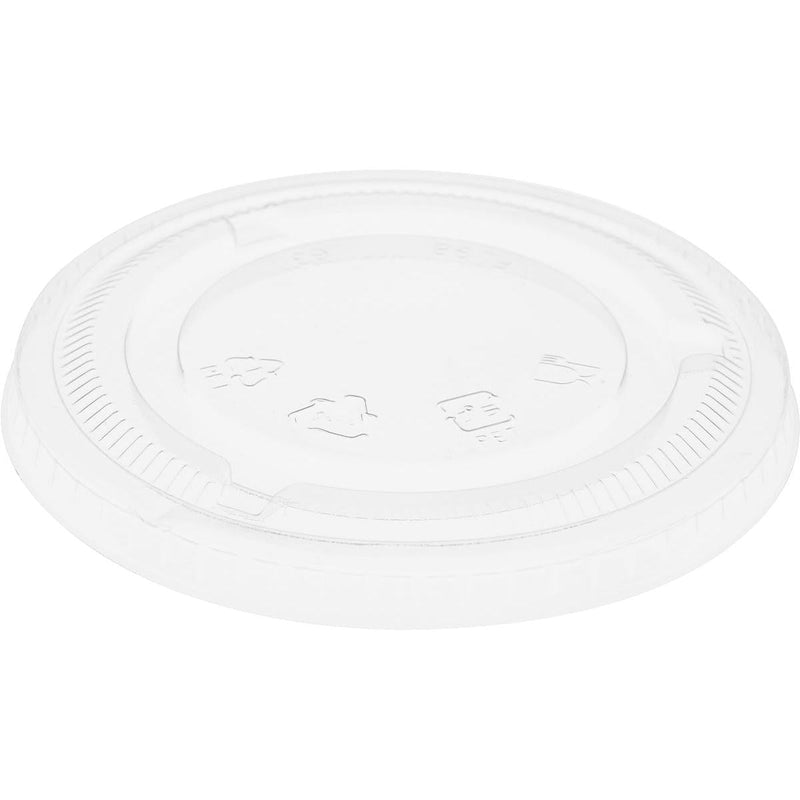 Flacher Deckel ohne Öffnung für 188004-6, rPET  Transparent rPET | Packung (50 Stück)-zoom-