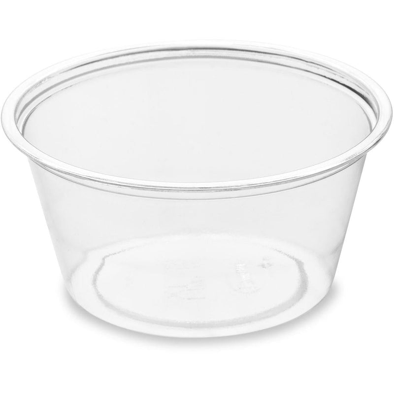 Dressingbecher 60 ml, rPET  Transparent rPET 64x64x30 | Packung (100 Stück)-zoom-