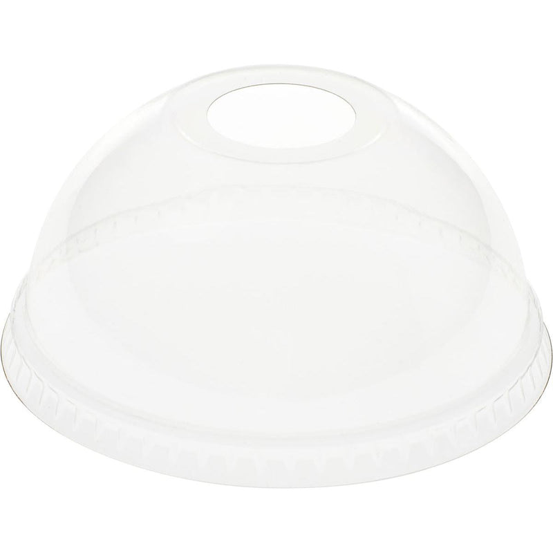 Kuppeldeckel mit Öffnung für 188001-2, rPET  Transparent rPET | Packung (60 Stück)-zoom-