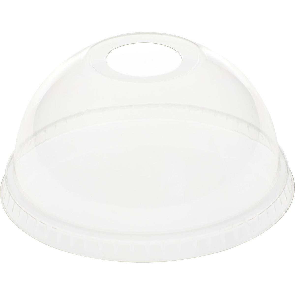 Kuppeldeckel mit Öffnung für 188004-6, rPET  Transparent rPET | Packung (50 Stück)-zoom-1