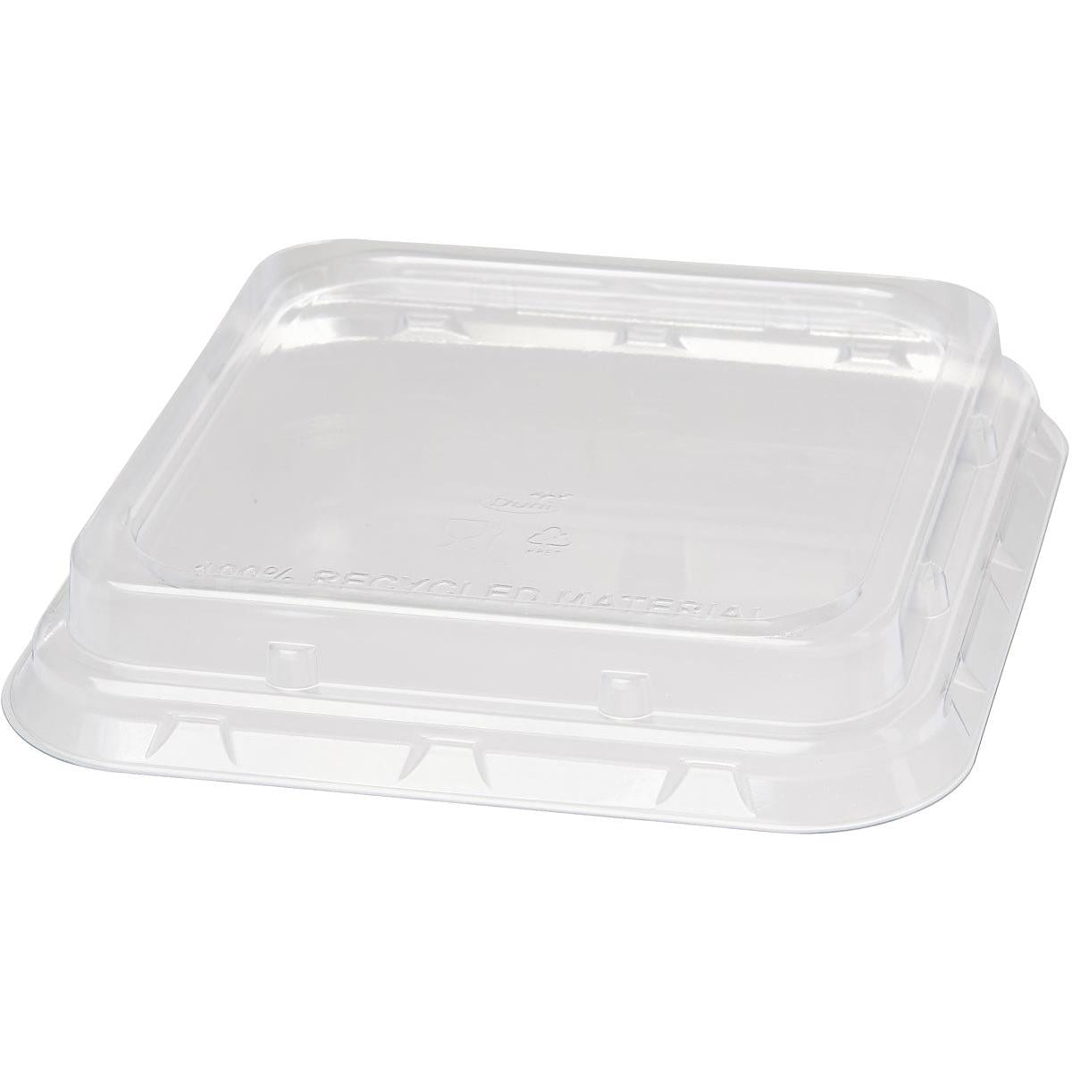 rPET Deckel 900 ml  Transparent rPET 156x156x44 | Packung (40 Stück)