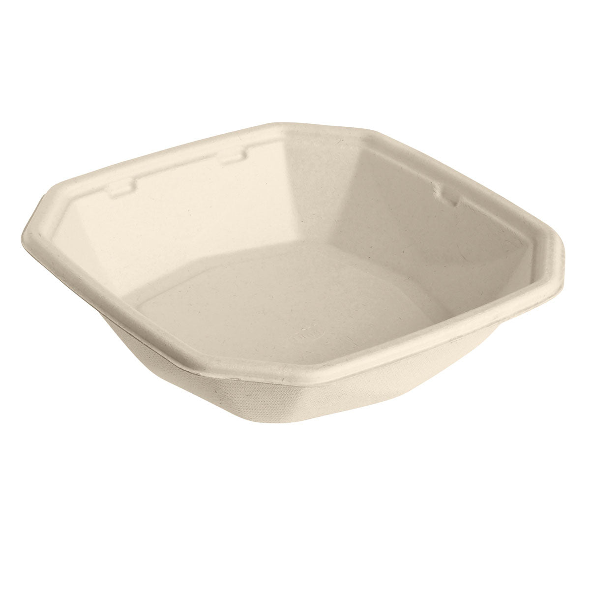 Octabagasse Schale 650 ml  Braun Bagasse 183x183x42 | Packung (50 Stück)-zoom-1