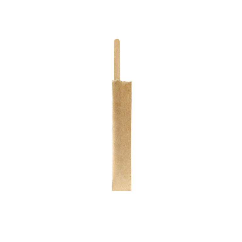 Holzrührstäbchen, einzeln verpackt 110 mm, Holz  Natural Holz 110 | Packung (100 Stück)-zoom-