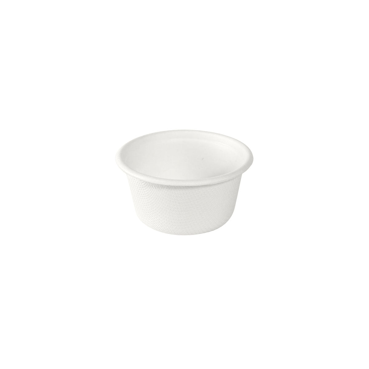 Dressingbecher 60 ml, Bagasse  Weiß Bagasse 65x65x32 | Packung (150 Stück)-1
