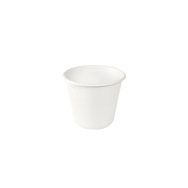Dressingbecher 85ml, Bagasse  Weiß Bagasse 65x65x53 | Packung (150 Stück)-zoom-