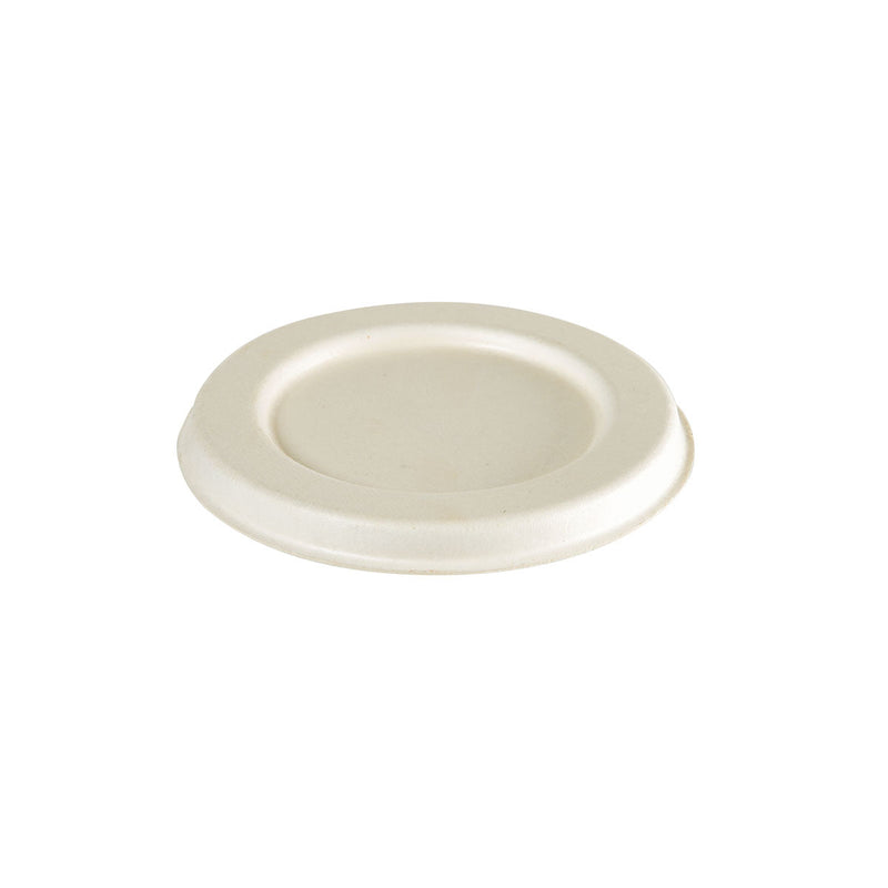 Deckel für 192065 / 192066 / 192067, Bagasse  Weiß Bagasse 65x65x8 | Packung (150 Stück)-zoom-