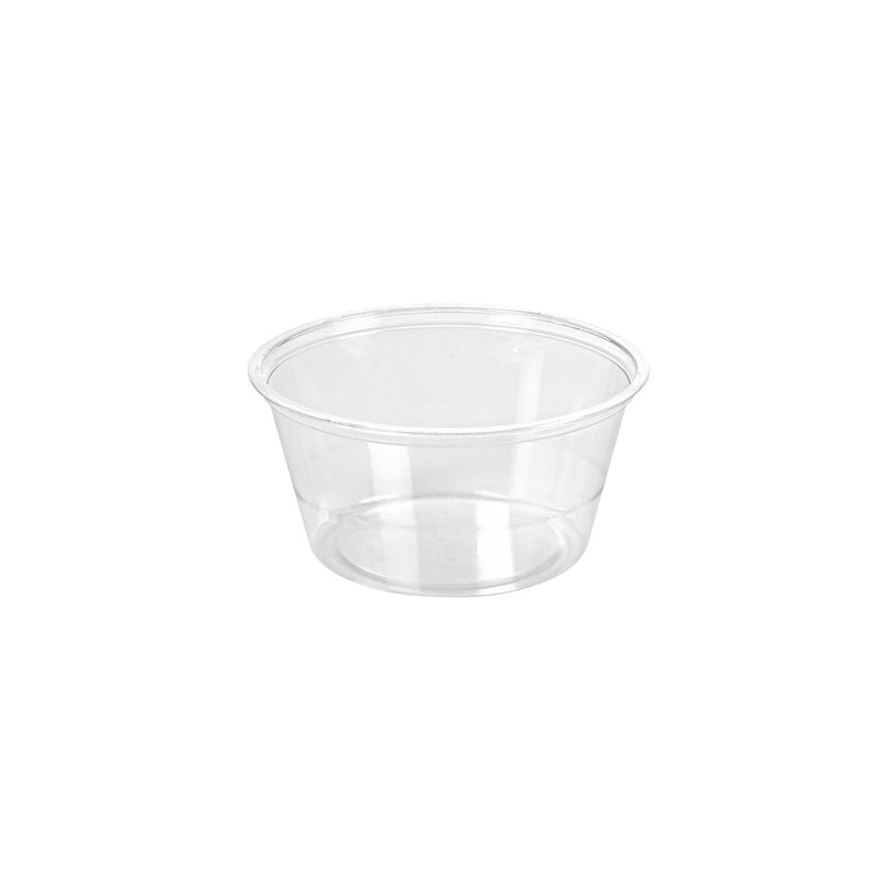 Dressingbecher 100 ml, rPET  Transparent rPET 74x74x35 | Packung (200 Stück)-zoom-