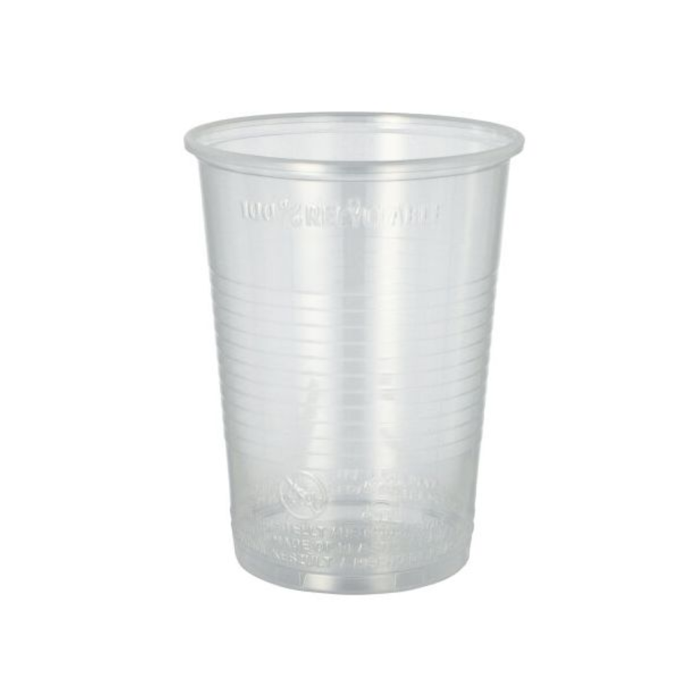 Starpak Plastikbecher (PP) 0,4 l Ø 9,5 cm · 12,2 cm transparent mit Schaumrand | Folie (50 Stück)-zoom-1