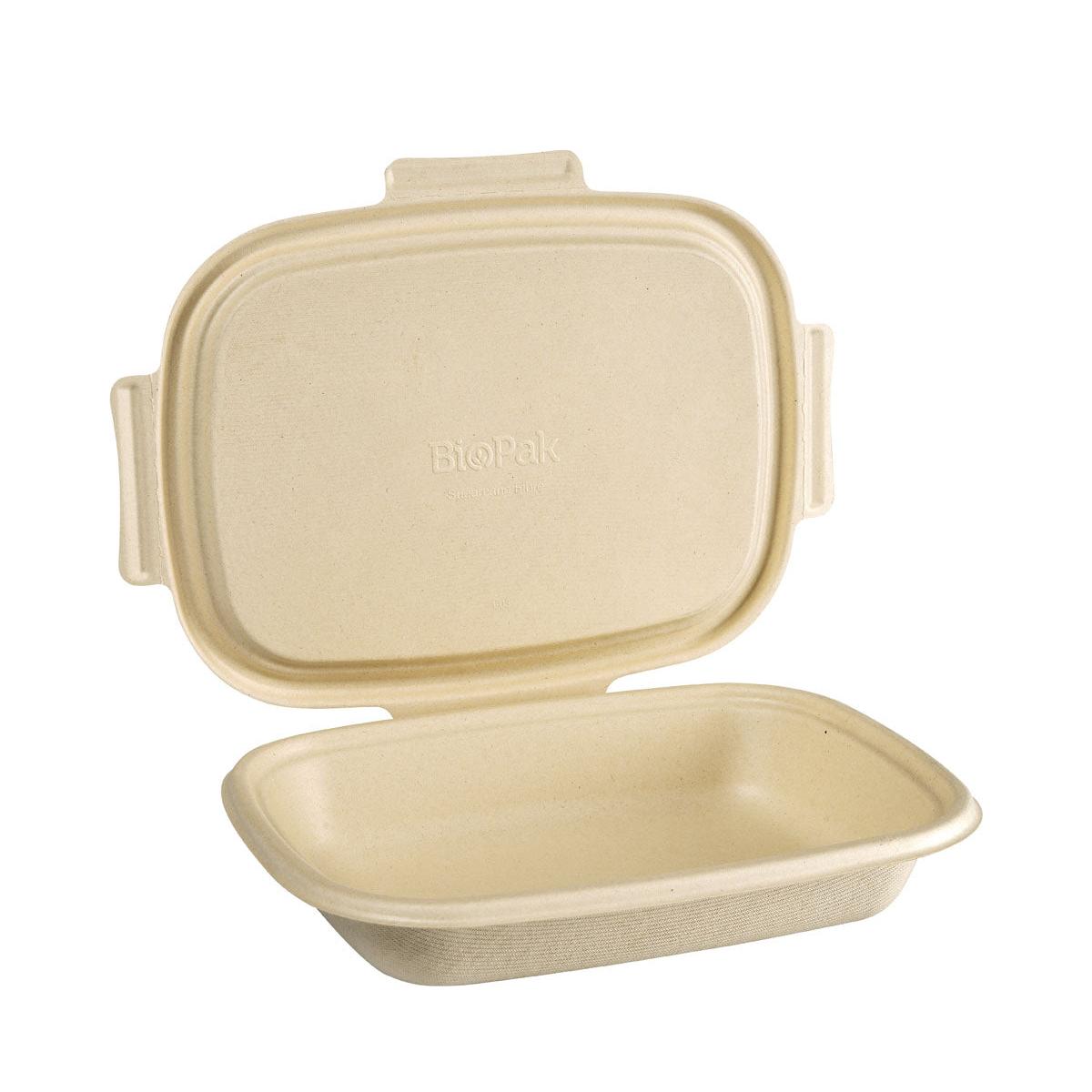 Bagasse Box Shield 900 ml  Braun Bagasse 426x304x44 | Packung (50 Stück)