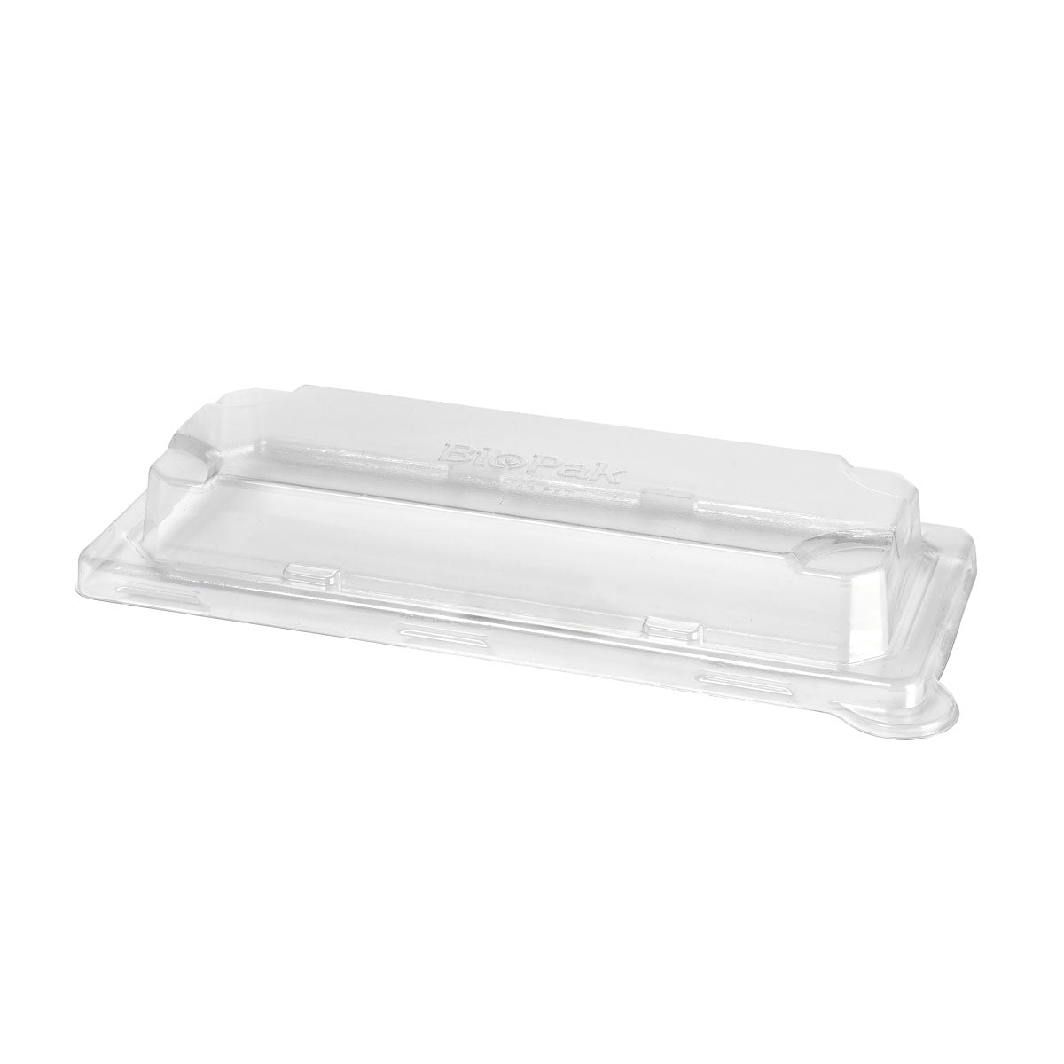 rPET Deckel Sushi slim long  Transparent rPET 232x103x33 | Packung (50 Stück)