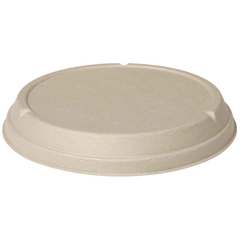 Bagasse Deckel Classic 800-1200 ml  Braun Bagasse 194x194x27 | Packung (40 Stück)-zoom-