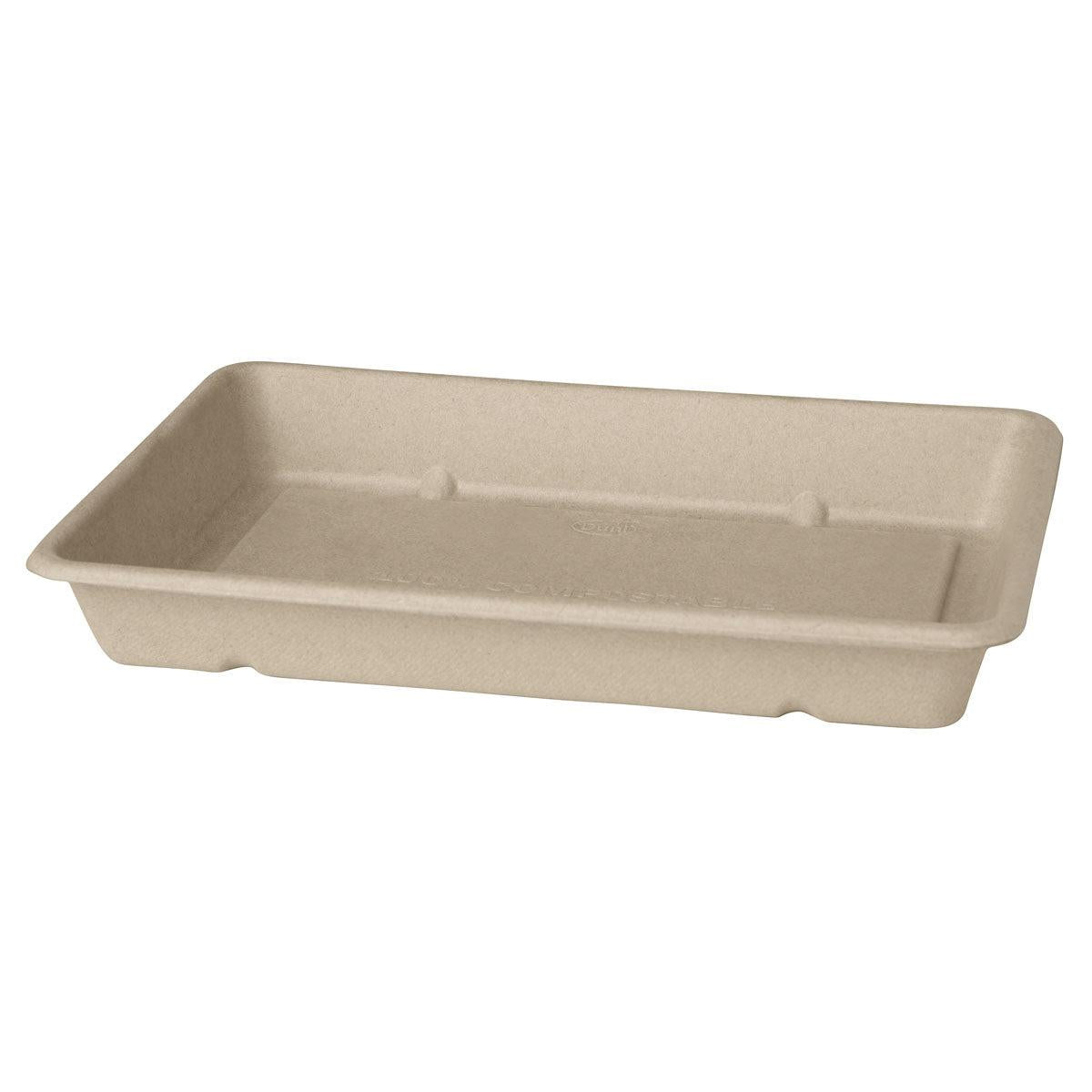 Classic Box 850 ml - uncoated  Braun Bagasse 230x155x36 | Packung (40 Stück)-1