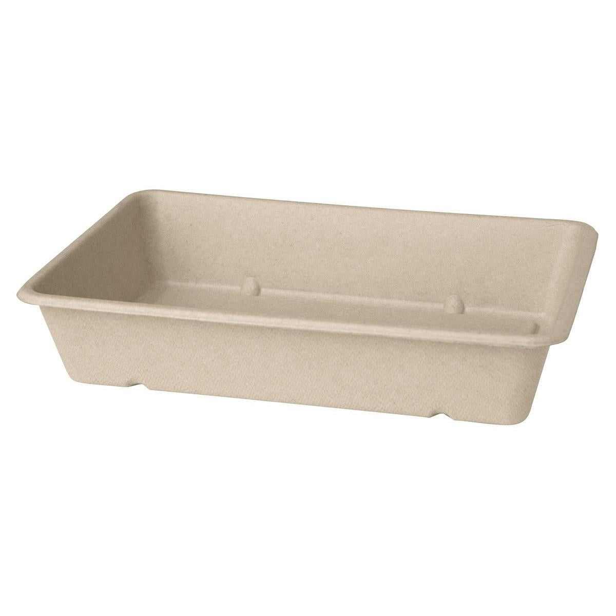 Classic Box 1200 ml - uncoated  Braun Bagasse 230x155x46 | Packung (40 Stück)-zoom-1