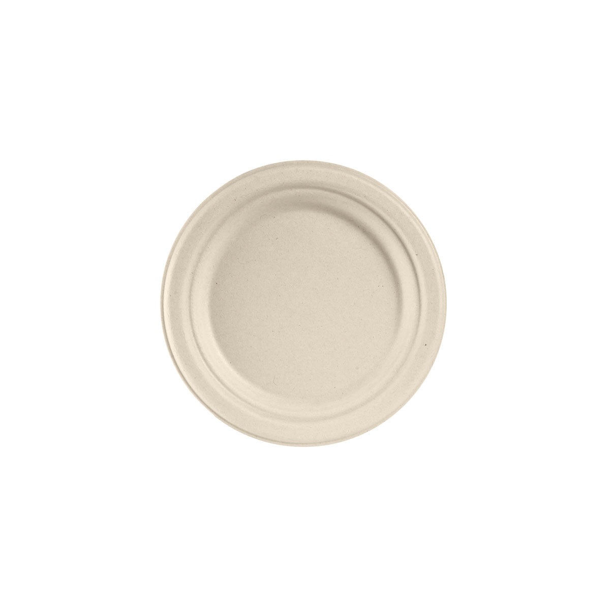 Teller ø 18 cm Braun - uncoated  Braun Bagasse Ø180 | Packung (50 Stück)